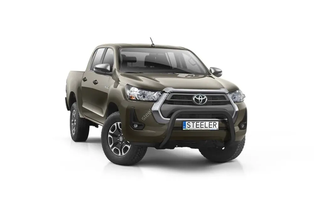 Дуга EC A без поперечины, чёрная — Toyota Hilux (2021–)