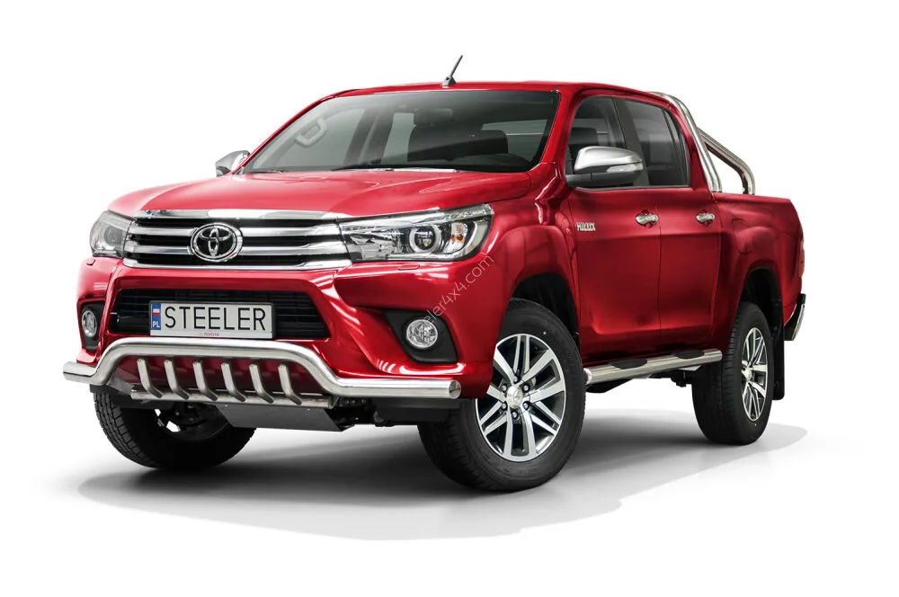 Low spoiler bar with axle-bar — Toyota Hilux (2015–)