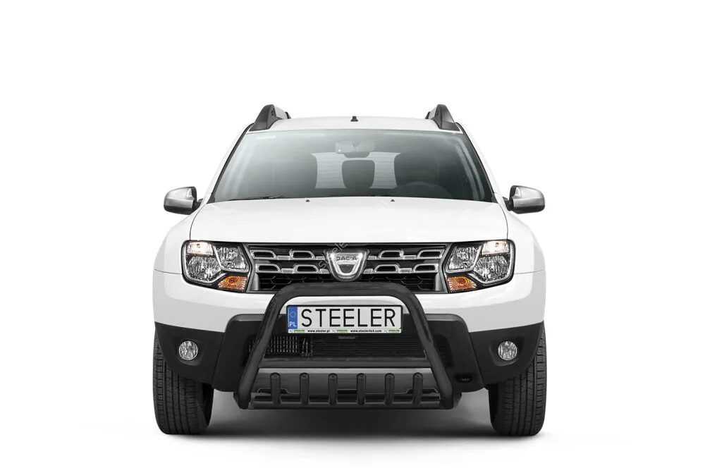 EC A-kaitseraud põikitoru ja sillatoruga, must — Dacia Duster (2010–2017)