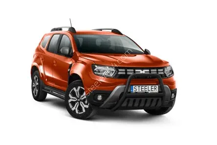 EC A-kaitseraud põikitoru ja sillaplaadiga, must — Dacia Duster (2018–2019)