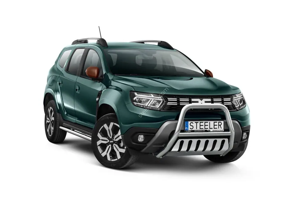 EC A-kaitseraud põikitoru ja sillaplaadiga — Dacia Duster (2018–2019)