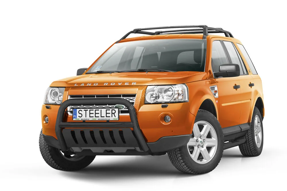 Дуга EC A с поперечиной и защитой моста, чёрная — Land Rover Freelander (2008–)