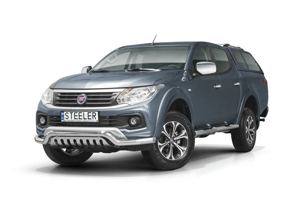 EC low spoiler bar with axle-plate — Fiat Fullback (2015–)