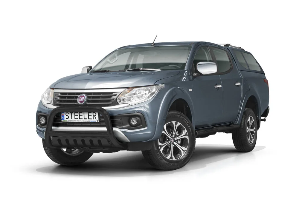 Дуга EC A с поперечиной и защитой моста, чёрная — Fiat Fullback (2015–)