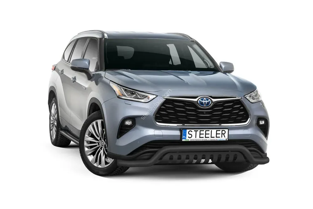 Нижняя дуга EC с защитой моста, чёрная — Toyota Highlander (2021–)