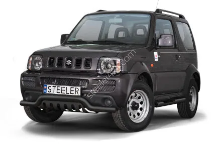 EC low spoiler bar with axle-plate, black — Suzuki Jimny (2006–2012)