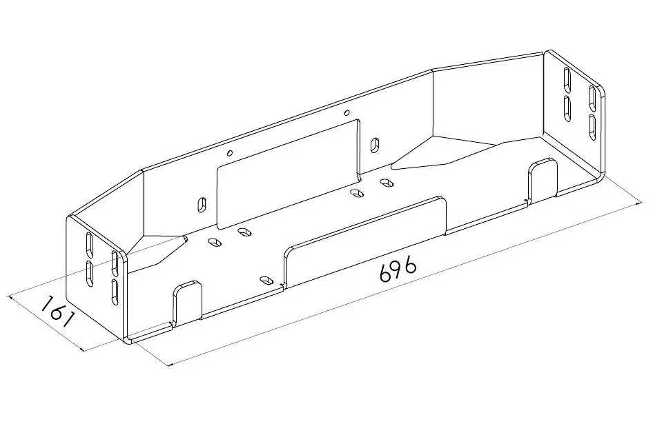 Hidden winch mounting plate — Suzuki Jimny (2012–2017)