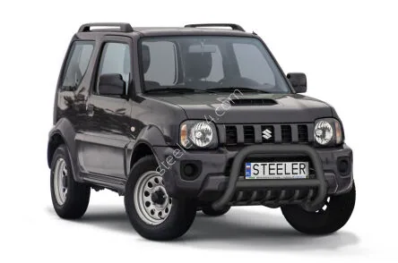 EC A-kaitseraud põikitoru ja sillatoruga, must — Suzuki Jimny (2012–2017)
