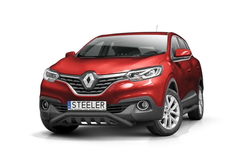 Узкая нижняя дуга EC с защитой моста, чёрная — Renault Kadjar (2016–)