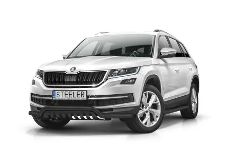 EC low spoiler bar with axle-plate, black — Škoda Kodiaq (2016–)