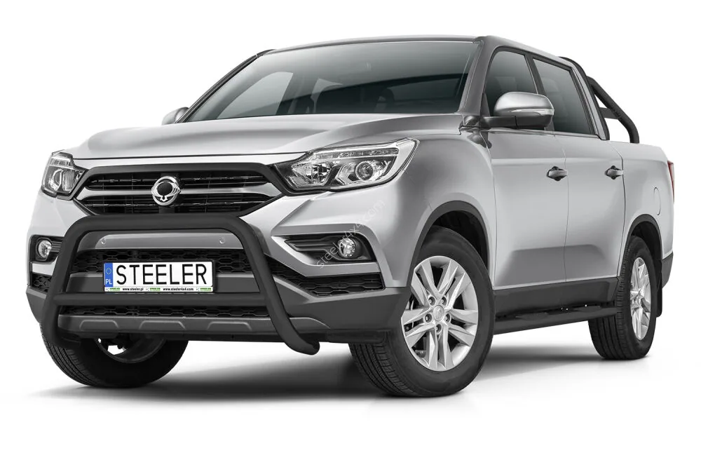 EC A-kaitseraud põikitoruga, must — SsangYong Musso (2018–)
