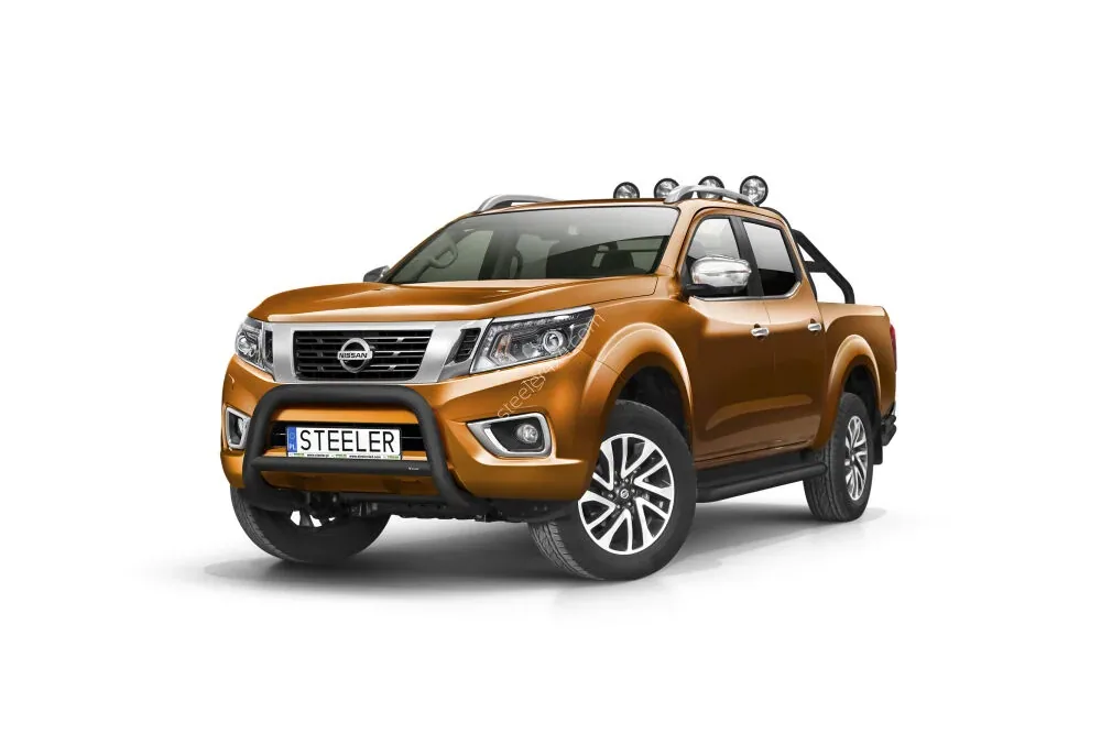 Дуга EC A с поперечиной, чёрная — Nissan Navara NP300 (2015–)