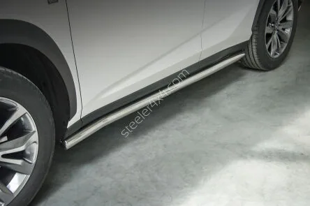 Пороги-трубы из нержавейки — Lexus NX (2014–)