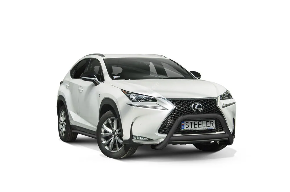 Дуга EC A с поперечиной, чёрная — Lexus NX (2014–)