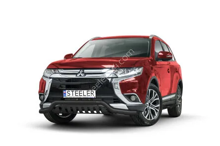 EC madal kaitseraud sillaplaadiga, must — Mitsubishi Outlander (2015–2018)