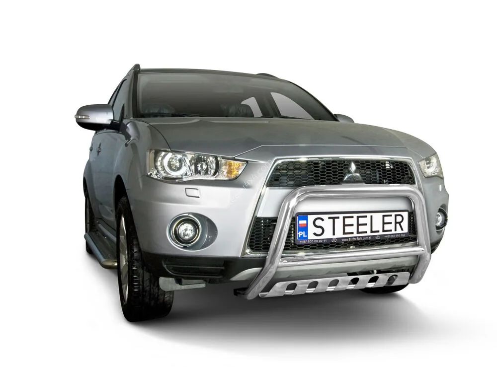 EC A-kaitseraud põikitoru ja sillaplaadiga — Mitsubishi Outlander (2010–2012)