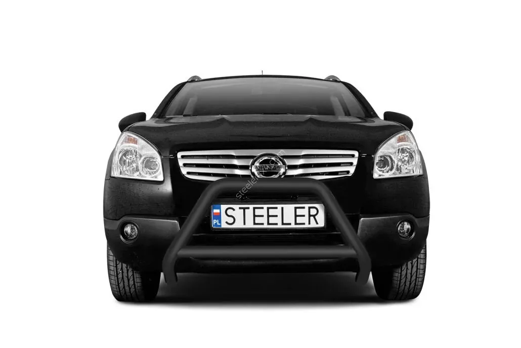 EC A-bar with cross bar, black — Nissan Qashqai (2007–2010)