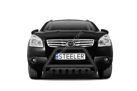 EC A-bar with cross bar and axle-plate, black — Nissan Qashqai (2007–2010)