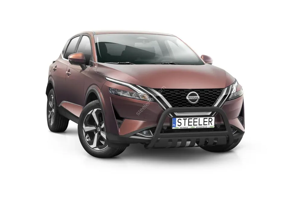EC A-bar with cross bar and axle-plate, black — Nissan Qashqai (2021–)