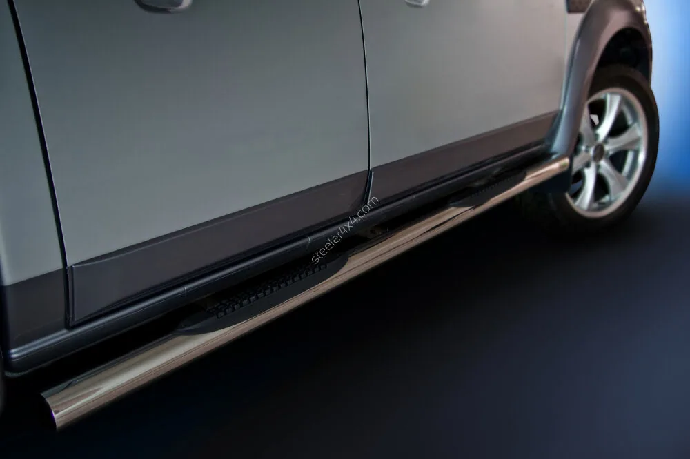 Stainless steel side bars with plastic steps — Ford Ranger (2012–2016)