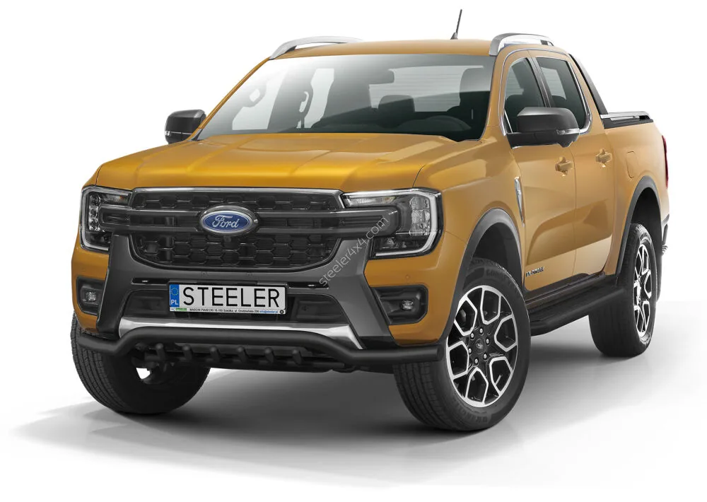 EC low spoiler bar with axle-bar, black — Ford Ranger (2023–)