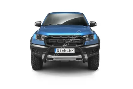 EC A-kaitseraud ilma põikitoruta, must — Ford Ranger Raptor (2019–)