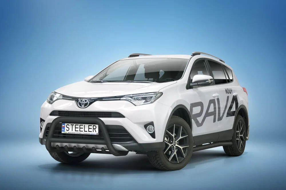 EC A-bar with cross bar and axle-bar, black — Toyota RAV4 (2016–2018)