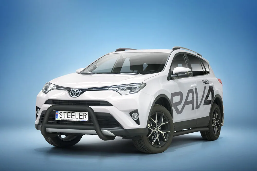 EC A-bar with cross bar, black — Toyota RAV4 (2016–2018)