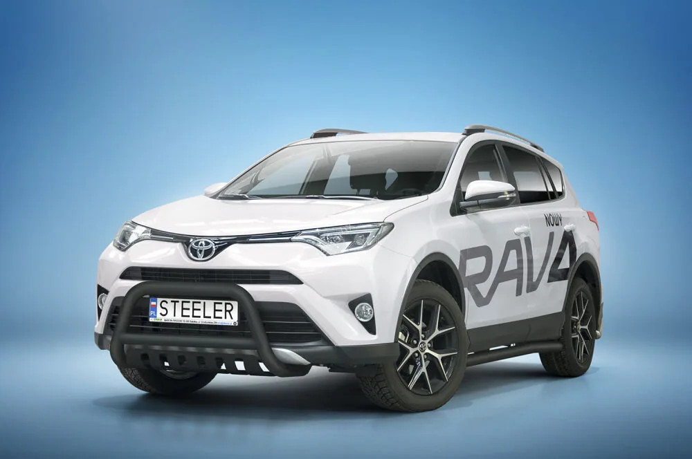 EC A-bar with cross bar and axle-plate, black — Toyota RAV4 (2016–2018)