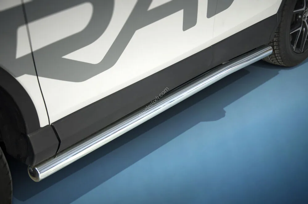 Stainless steel side bars — Toyota RAV4 (2016–2018)