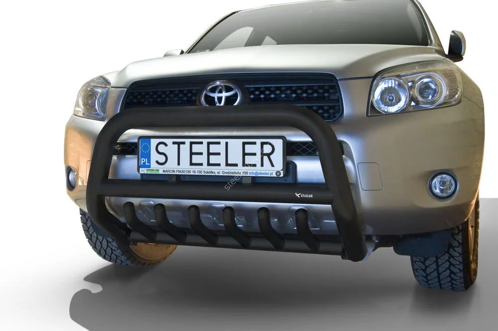 EC A-kaitseraud põikitoru ja sillatoruga, must — Toyota RAV4 (2006–2010)