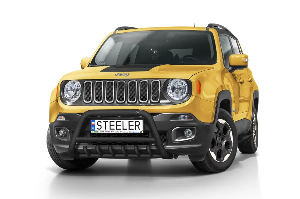 Дуга EC A с поперечиной и трубой моста, чёрная — Jeep Renegade (2014–2018)