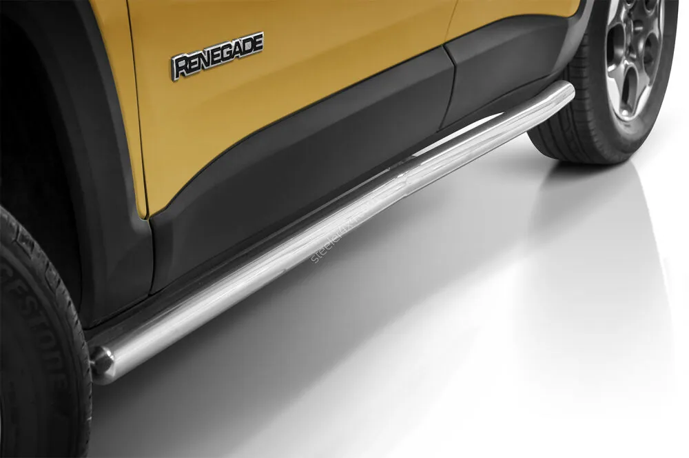 Stainless steel side bars — Jeep Renegade (2014–2018)