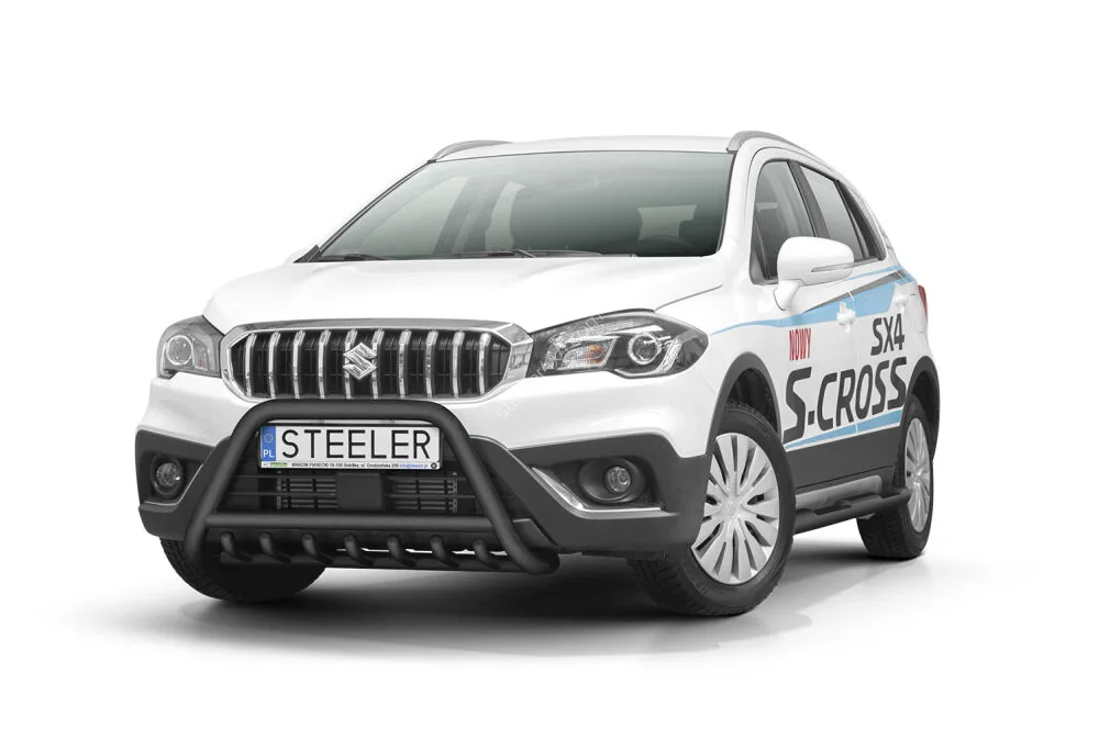 EC A-kaitseraud põikitoru ja sillatoruga, must — Suzuki SX4 S-Cross (2016–)
