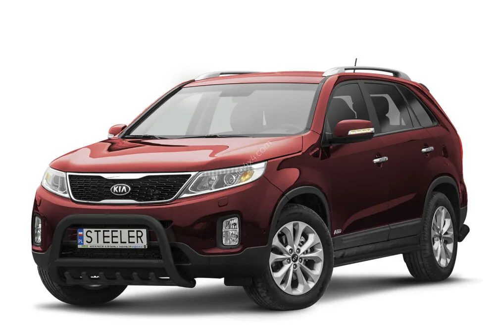 EC A-kaitseraud põikitoru ja sillatoruga, must — Kia Sorento (2012–2014)