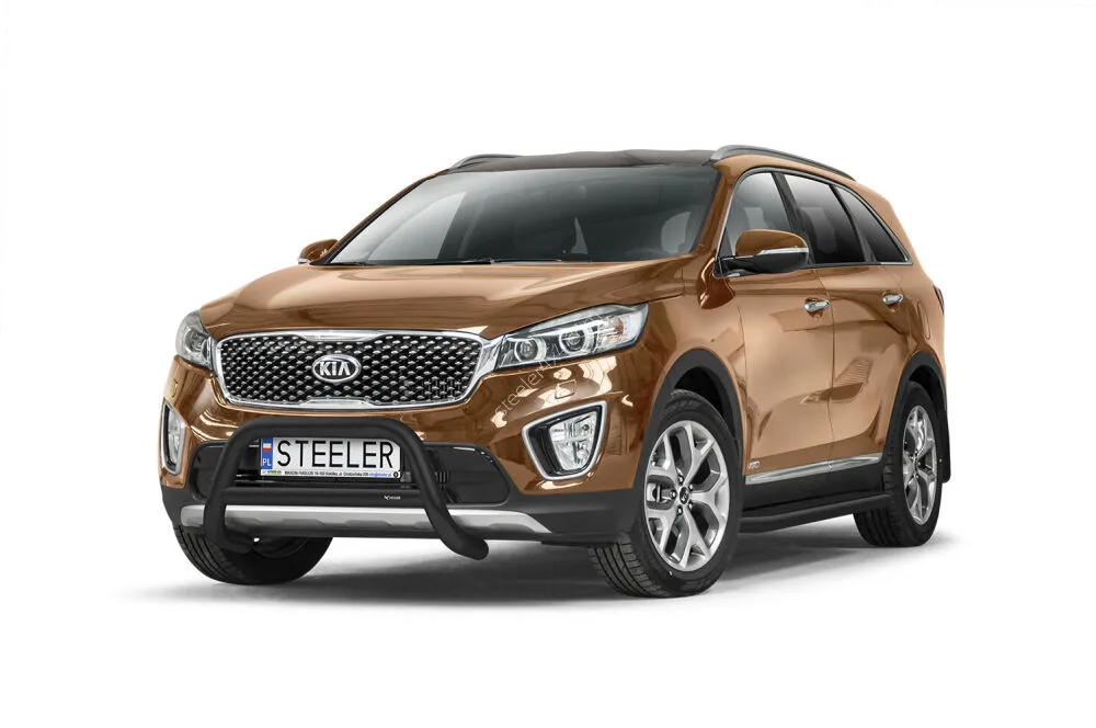 EC A-bar with cross bar, black — Kia Sorento (2015–)