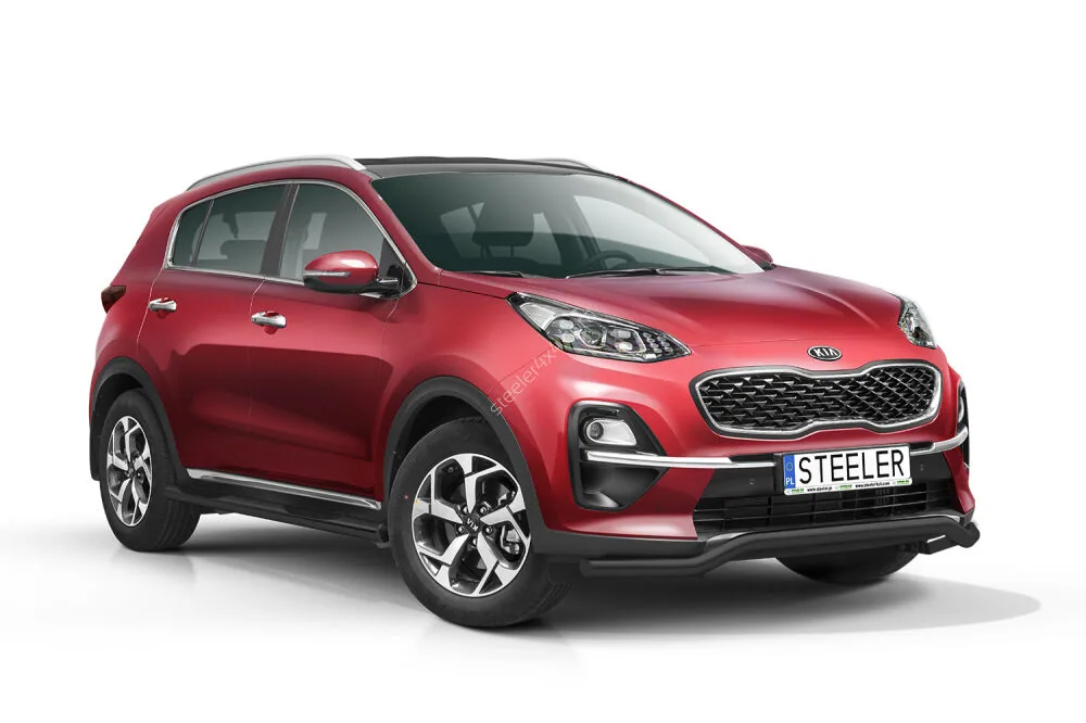 Нижняя дуга EC, чёрная — Kia Sportage (2018–2021)