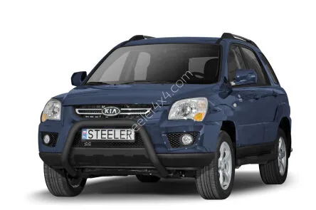 EC A-kaitseraud ilma põikitoruta, must — Kia Sportage (2008–2010)