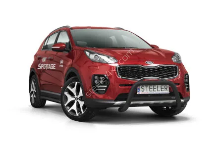 Дуга EC A с поперечиной, чёрная — Kia Sportage (2016–2017)