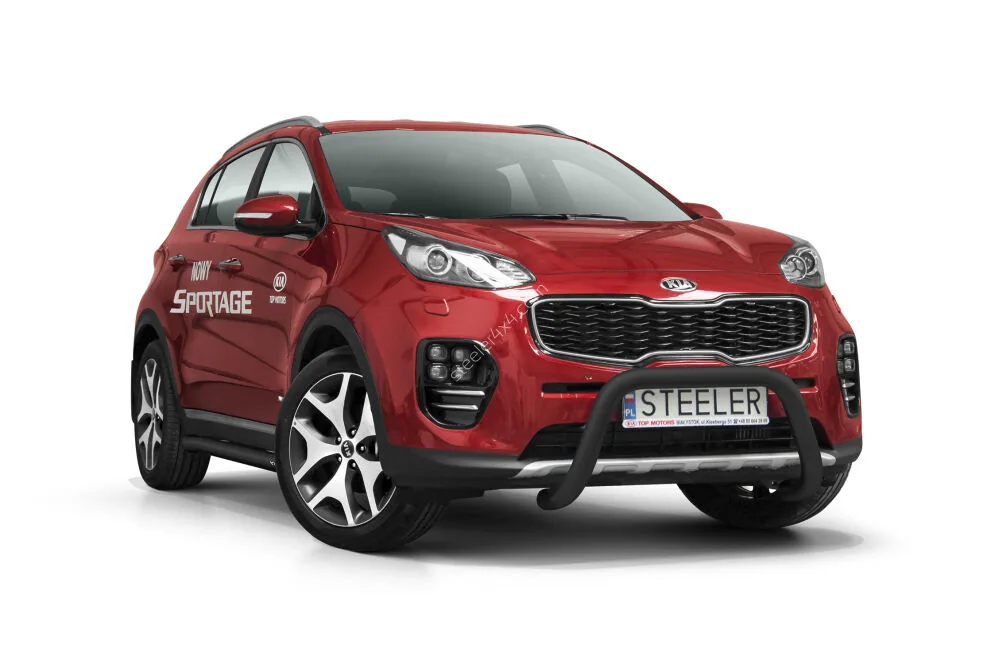 Дуга EC A без поперечины, чёрная — Kia Sportage (2016–2017)
