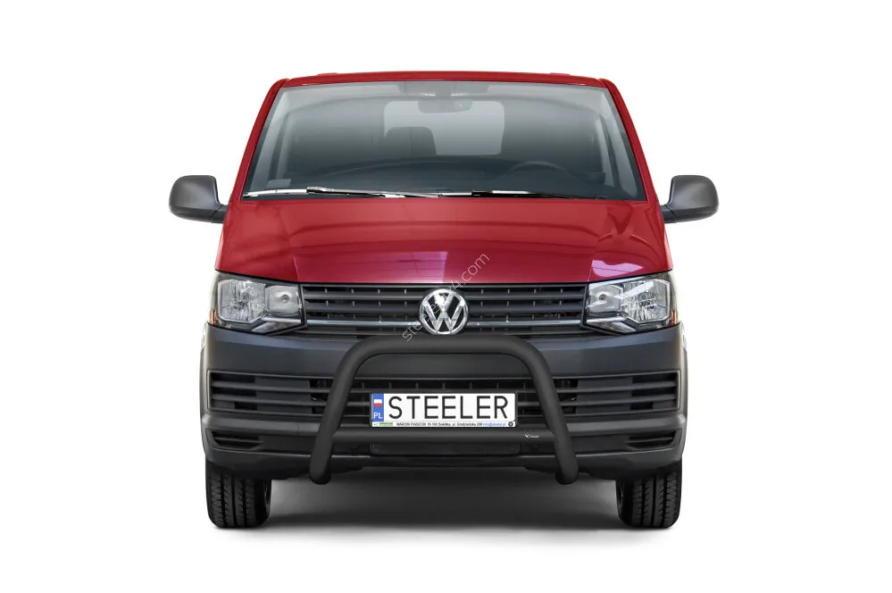 Дуга EC A с поперечиной, чёрная — Volkswagen T6 (2015–2019)