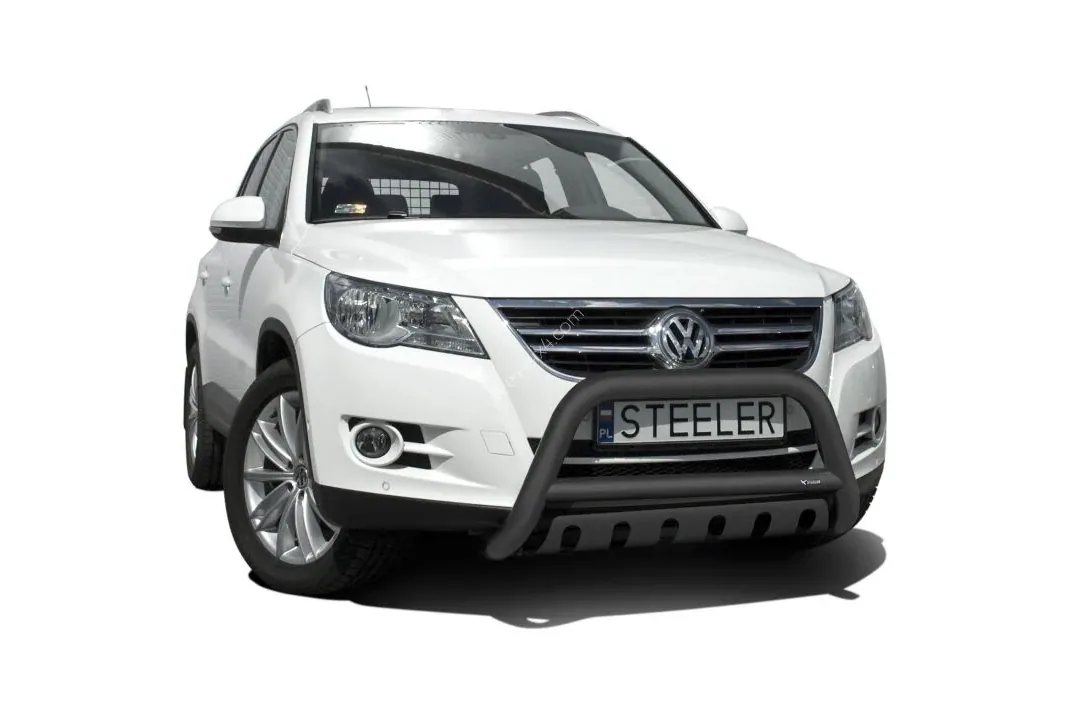 EC A-bar with cross bar and axle-plate, black — Volkswagen Tiguan (2007–2015)