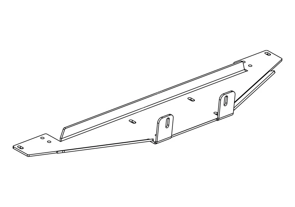Hidden winch mounting plate — SsangYong Torres (2023–)