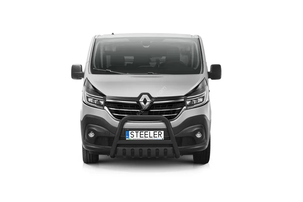 EC A-kaitseraud põikitoru ja sillaplaadiga, must — Renault Trafic (2019–)
