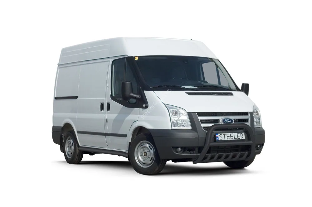 EC A-kaitseraud põikitoru ja sillatoruga, must — Ford Transit (2006–2014)