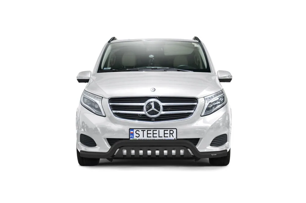 EC low spoiler bar with axle-plate, black — Mercedes-Benz V-Class (2014–)