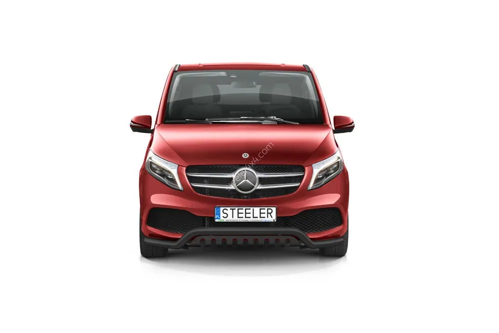 EC low spoiler bar with axle-plate, black — Mercedes-Benz V-Class (2019–)