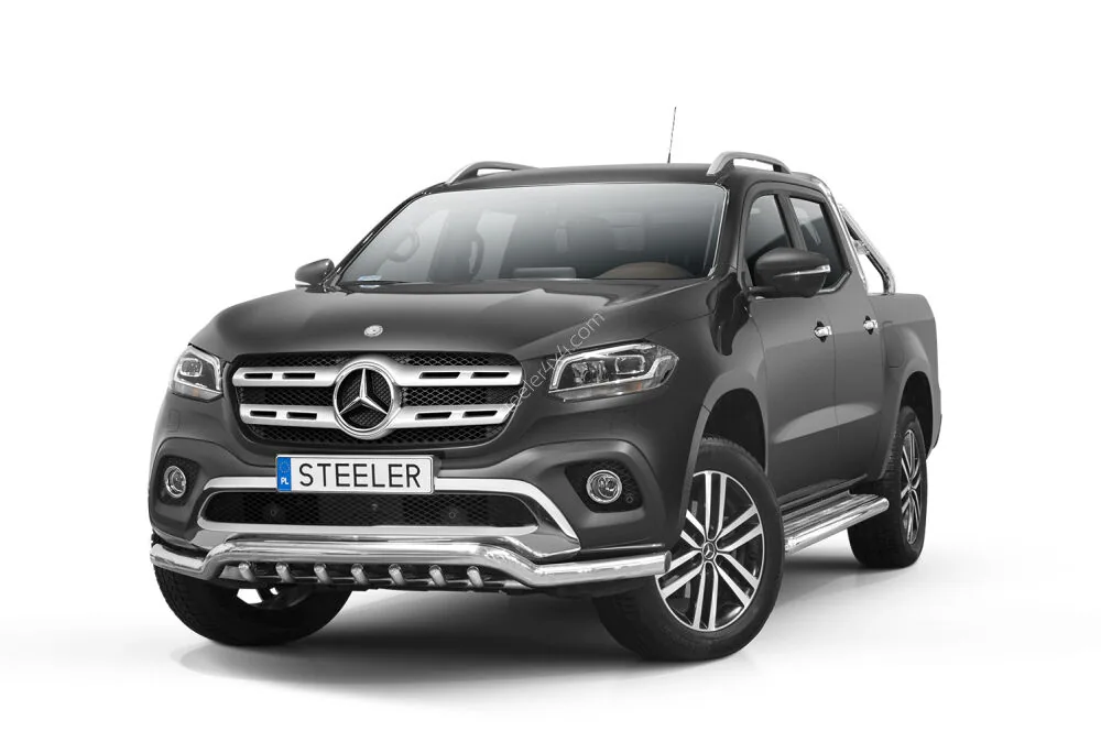 Low spoiler bar with axle-bar — Mercedes-Benz X-Class (2017–)