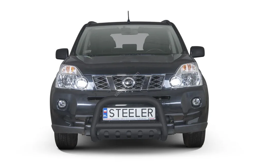 EC A-bar with cross bar and axle-plate, black — Nissan X-Trail (2007–2010)