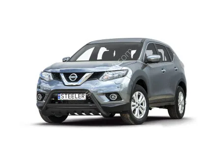 Дуга EC A с поперечиной и защитой моста, чёрная — Nissan X-Trail (2014–2017)